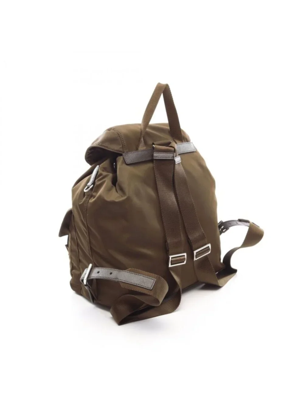 Prada Backpack Re-Nylon Medium Nylon Saffiano Leather